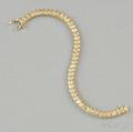 14kt Gold and Diamond Line Bracelet