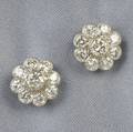 14kt White Gold and Diamond Earstuds