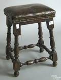 William  Mary style joint stool