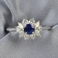 Platinum Sapphire and Diamond Ring Tiffany  Co