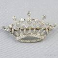 Edwardian Diamond Crown Brooch