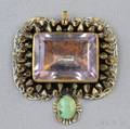 Antique Gold Gemset Pendant