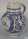 Staffordshire salt glazed stoneware jug ca 1780