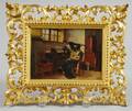 The Music Lesson Enhanced Print in Pierced Gilt Frame