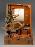 Brass Bridge Frame Sextant by Troughton