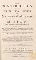 The Construction and Principal Uses of Mathematical Instruments