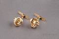 14kt Gold Knot Cuff Links