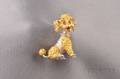 18kt Bicolor Gold and Diamond Poodle Pin London