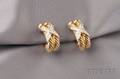 14kt Gold and Diamond Earclips