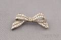 Art Deco Platinum and Diamond Bow Brooch