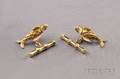 18kt Gold Gemset Cuff Links Schlumberger Tiffany  Co