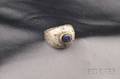 18kt Bicolor Gold and Sapphire Ring Buccellati Italy