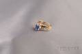 14kt Gold Sapphire and Diamond Ring