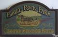 Painted Eagle Rock Farm sign