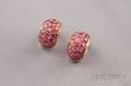 18kt Gold and Ruby Earclips
