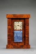 Mahogany Empire Shelf Clock by Chauncey Jerome