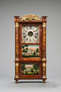 Miniature TripleDecker Shelf Clock by Forestville Manufacturing Company