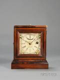 Rosewood Miniature Shelf Clock by Elisha Manross