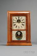 Miniature Mahogany Reverse Ogee Clock by SB Terry