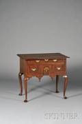 Queen Anne Walnut and Walnut Veneer Dressing Table