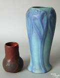 Van Briggle pottery vase with tulips