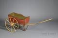 PaintDecorated Childs Wooden Hand Cart