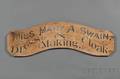 Painted Wooden Dressmakers Trade Sign