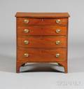 Federal Mahogany and Mahogany Veneer Swellfront Childs Bureau