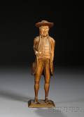 Carved and Painted Walnut Figure of William Penn