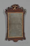 Chippendale Mahogany Veneer and Giltgesso Mirror