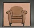 Painted Embossed Sheet Metal Upholstery Display Chair Sign
