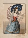 Currier  Ives publishers American 18571907 The Star Spangled Banner