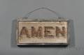 Painted Wooden AMEN Sign