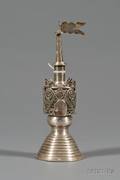 Austrianstyle Silver Towerform Spice Container
