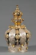 Sterling and Gilt Metal Torah Crown