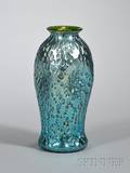 Loetztype Iridescent Art Glass Vase