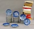 Approximately Forty Bing  Grondahl Porcelain Collectors Christmas Plates