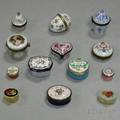 Thirteen Assorted Trinket and Pill Boxes