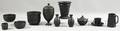 Twelve Wedgwood Black Basalt Items