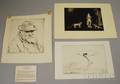 Three Unframed Etchings Joseph Margulies American 18961984 Homeless Philosopher