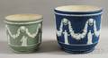 Two Wedgwood Jasper Dip Jardinieres