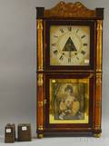 E Terry  Sons Classical Parcelgilt and Mahogany Veneer Shelf Clock