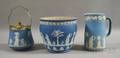 Three Wedgwood Light Blue Jasper Dip Items