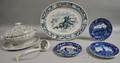 Ten Pieces of Mostly Wedgwood Transferdecorated Ceramic Tableware