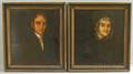 Pair of 19th Century Portraits of the Rev Joseph Dyar and Mrs Dyar
