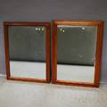 Two Molded Cherryframed Mirrors