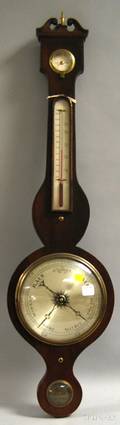 J Dee Skipton Mahogany Banjo BarometerThermometer