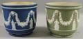 Two Wedgwood Jasper Dip Jardinieres