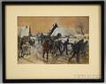 Charles Constantine Hoffbauer American 18751957 Sketch for Revolt des Flamends
