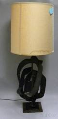 Sculptural Steel Table Lamp